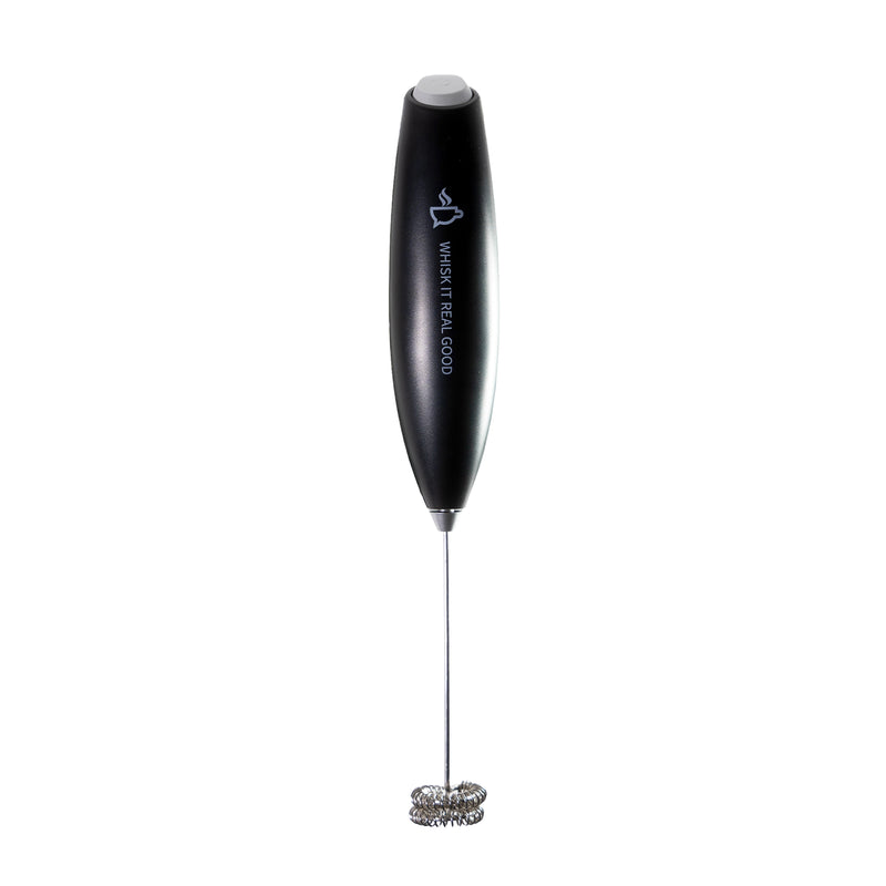 Black handheld Girthy Milk Frother