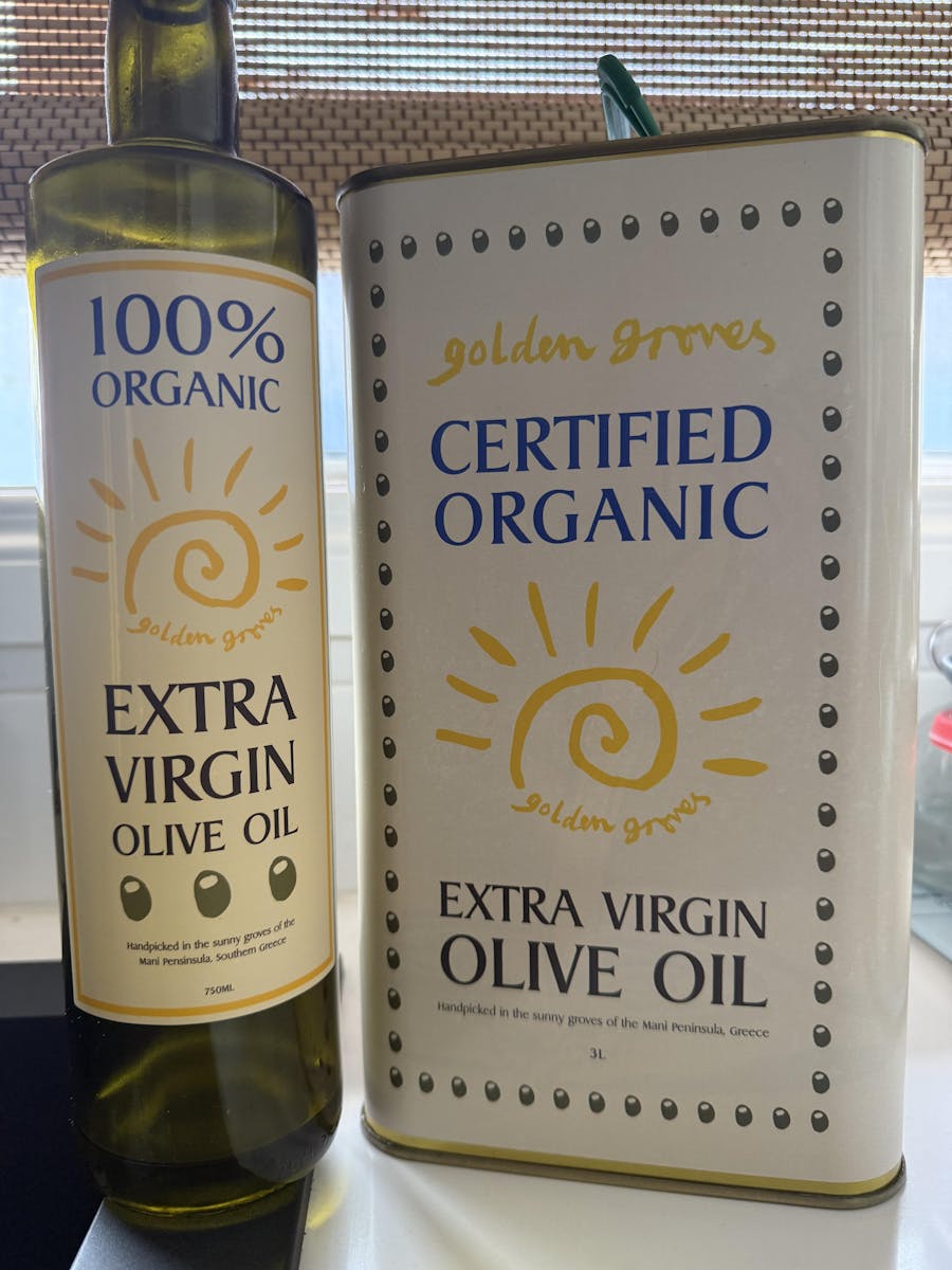 Customer photo of Golden Groves olive oil