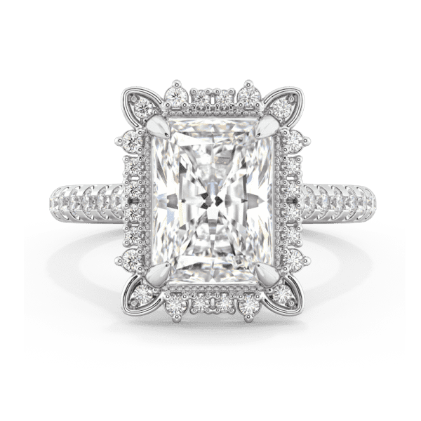 Radiant halo ring