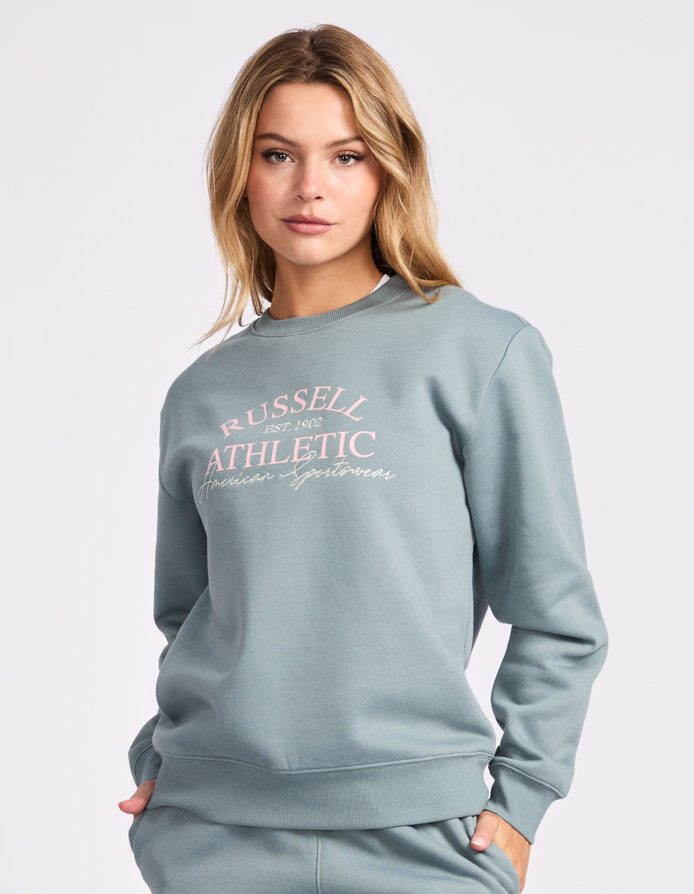 May Women's Crew in Foam Green