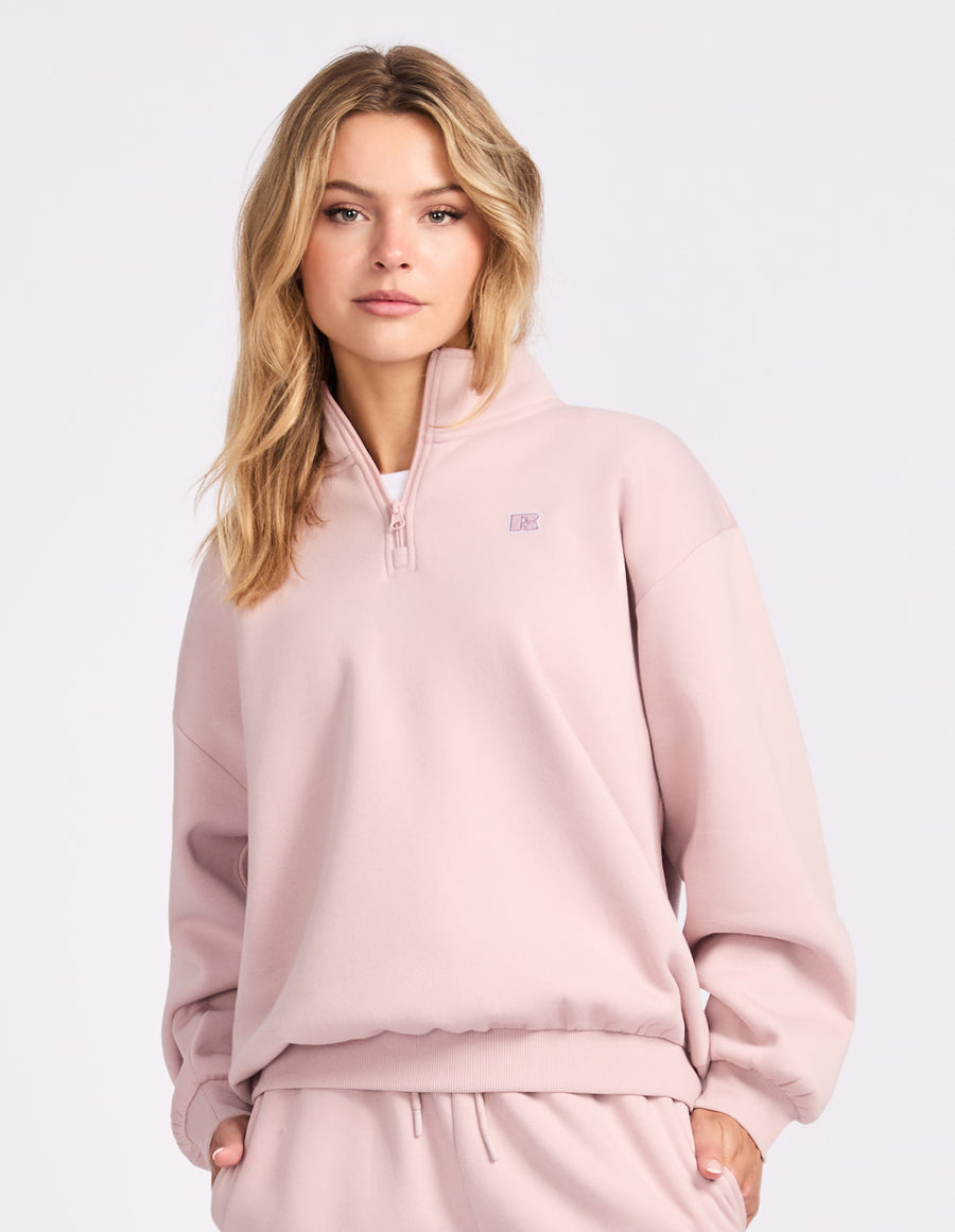 Burnish Lilac R Logo Women’s Quarter Zip
