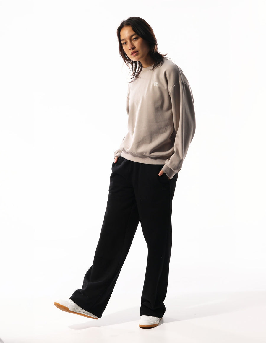 Black R Logo Women’s Wide Leg Pant